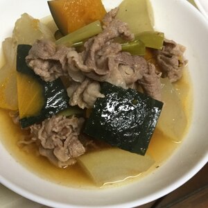 冬瓜とかぼちゃの煮物。